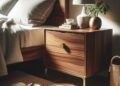 walnut nightstand